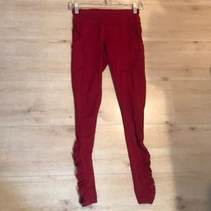 Lululemon red leggings